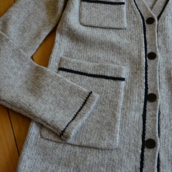 THEORY V-neckline wool-blend cardigan Size XS - Picture 7 of 10